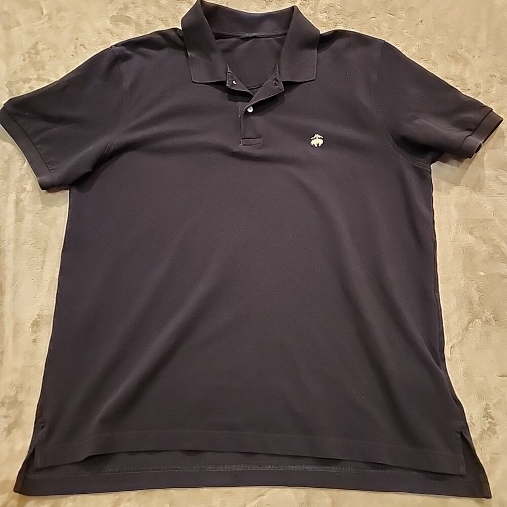 Brooks Brothers 1818 Men Short Sleeves Performance Polo ORIGINAL Fit 2XL Black